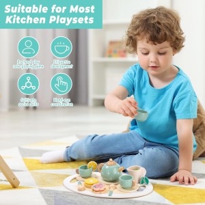 ست سینی چای خوری چوبی مدل 1735