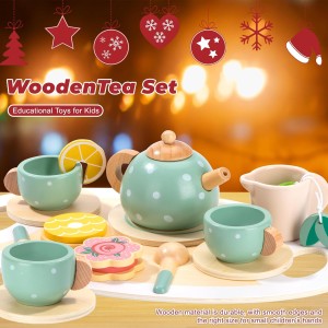 ست سینی چای خوری چوبی مدل 1735