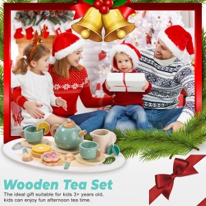 ست سینی چای خوری چوبی مدل 1735