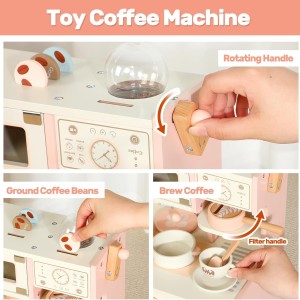 آشپزخانه چوبی کودک با لباسشویی 1707