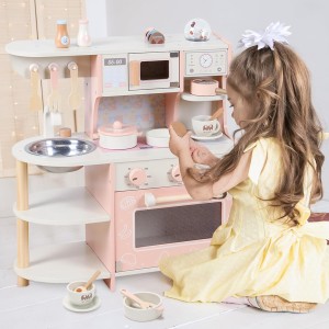 آشپزخانه چوبی کودک با گاز 1709