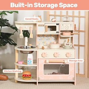 آشپزخانه چوبی کودک با لباسشویی 1707