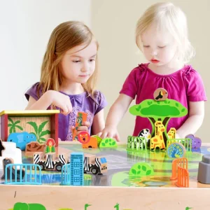 میز دیسکاوری چوبی باغ وحش مدل 900