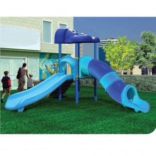 مجموعه بازی دو سرسره کودک (سرسره تونل دار+ سرسره ساده) مدل sp 4026