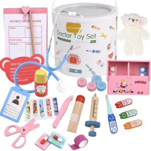 ست دندان پزشکی چوبی کودک سطلی 1734