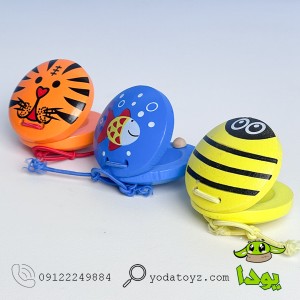 ساز قاشقک انگشتی عروسکی چوبی