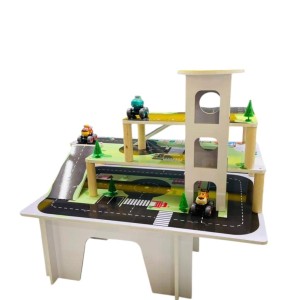 پیست ماشین بازی چوبی مخصوص پارک و خانه بازی سه طبقه