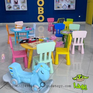 اجرای صندلی ماموت و میز رنگو در فروشگاه بوبو ساری