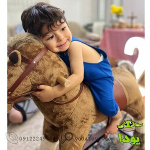 راکر اسب کودک شادلی مدل هیون قهوه ای