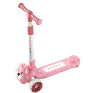 اسکوتر کودک طرح کارتنی شیر مدل 2148 رنگ صورتی