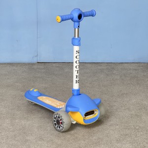 اسکوتر کودک تاشو پسرانه کد 2125 رنگ آبی