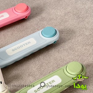 اسکوتر کودک طرح کارتنی شیر مدل 2148 رنگ سبز