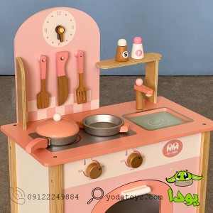آشپزخانه کودک چوبی رنگ صورتی 936-935