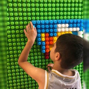 لگو دیواری با پشتی چوبی mdf