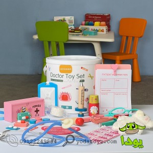 ست پزشکی چوبی کودک سطلی 1734
