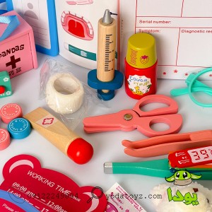 ست پزشکی چوبی کودک سطلی 1734