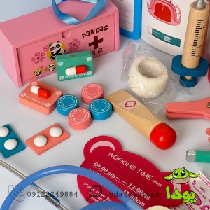 ست پزشکی چوبی کودک سطلی 1734