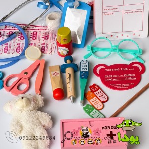 ست پزشکی چوبی کودک سطلی 1734