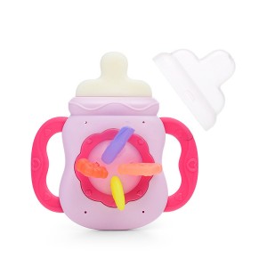 شیشه شیر چندکاره حسی مدل 651 رنگ صورتی