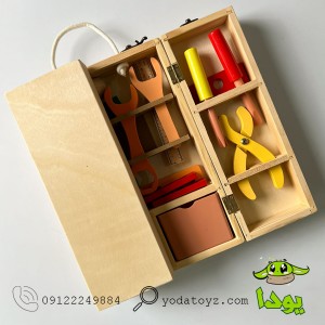 اسباب بازی جعبه ابزار چوبی مدل 1329