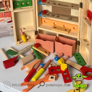 اسباب بازی جعبه ابزار چوبی مدل 1329