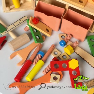 اسباب بازی جعبه ابزار چوبی مدل 1329