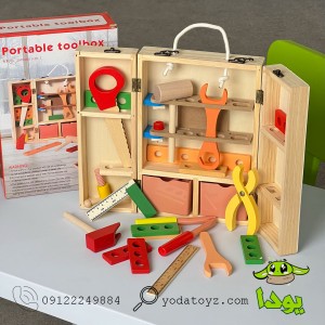 اسباب بازی جعبه ابزار چوبی مدل 1329