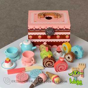 ست عصرانه خوری چوبی مدل 1733