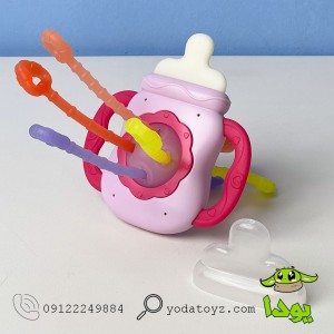 شیشه شیر چندکاره حسی مدل 651 رنگ صورتی