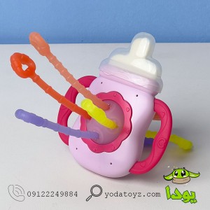 شیشه شیر چندکاره حسی مدل 651 رنگ صورتی