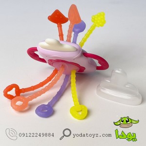 شیشه شیر چندکاره حسی مدل 651 رنگ صورتی