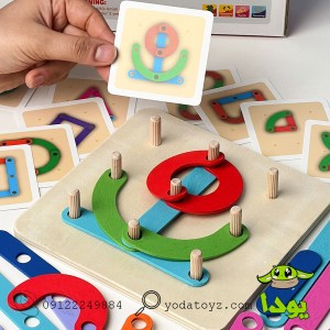 الگو خوانی چوبی با کارت مدل 1632