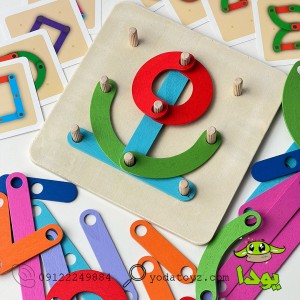 الگو خوانی چوبی با کارت مدل 1632