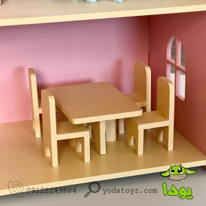 اسباب بازی خانه عروسک چوبی وارداتی- DOLL HOUSE