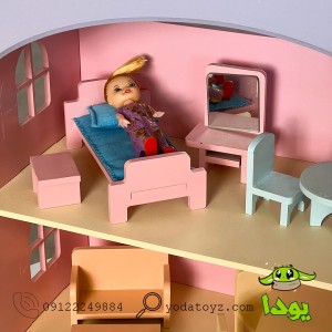 اسباب بازی خانه عروسک چوبی وارداتی- DOLL HOUSE
