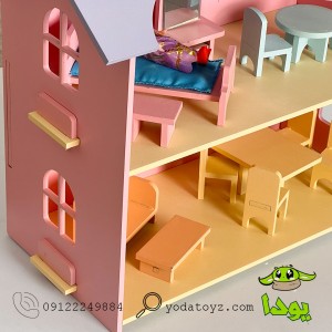 اسباب بازی خانه عروسک چوبی وارداتی- DOLL HOUSE