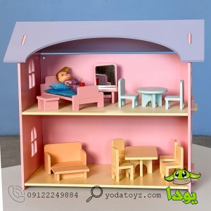 اسباب بازی خانه عروسک چوبی وارداتی- DOLL HOUSE