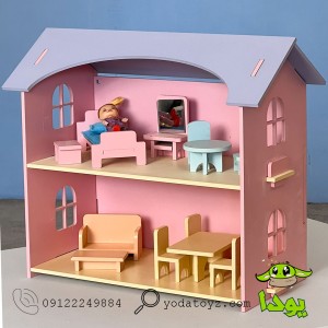 اسباب بازی خانه عروسک چوبی وارداتی- DOLL HOUSE