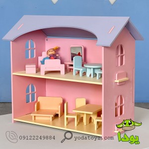 اسباب بازی خانه عروسک چوبی وارداتی- DOLL HOUSE