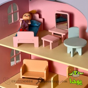اسباب بازی خانه عروسک چوبی وارداتی- DOLL HOUSE