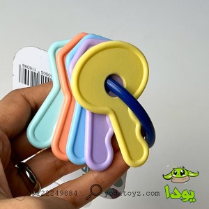 اسباب بازی دسته کلید رنگی کودک وارداتی 5 عددی