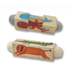 پازل حیوانات چرخشی چوبی پیکاردو