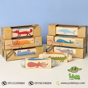 پازل حیوانات چرخشی چوبی پیکاردو