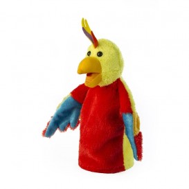 عروسک دستی طوطی