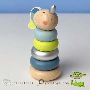 اسباب بازی برج هوش چوبی دراگون متالیک BZ-14-F