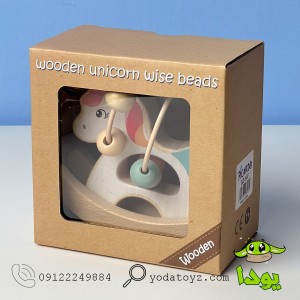 اسباب بازی میله و مهره چوبی یونی کورن  BZ-14-F