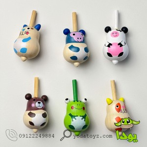 اسباب بازی فرفره چوبی