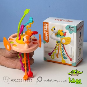 اسباب بازی نوزادی رشته های حسی اردک رنگی کد 668-20