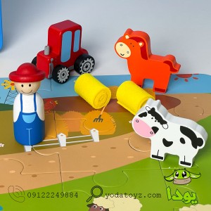 پازل مزرعه با جعبه فلزی KZ-11