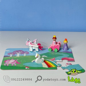 پازل یونی کورن با جعبه فلزی KZ-14